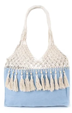 Bawełniana torebka damska Summer denim tr19351-1