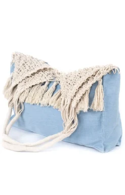 Bawełniana torebka damska Summer denim tr19351-1