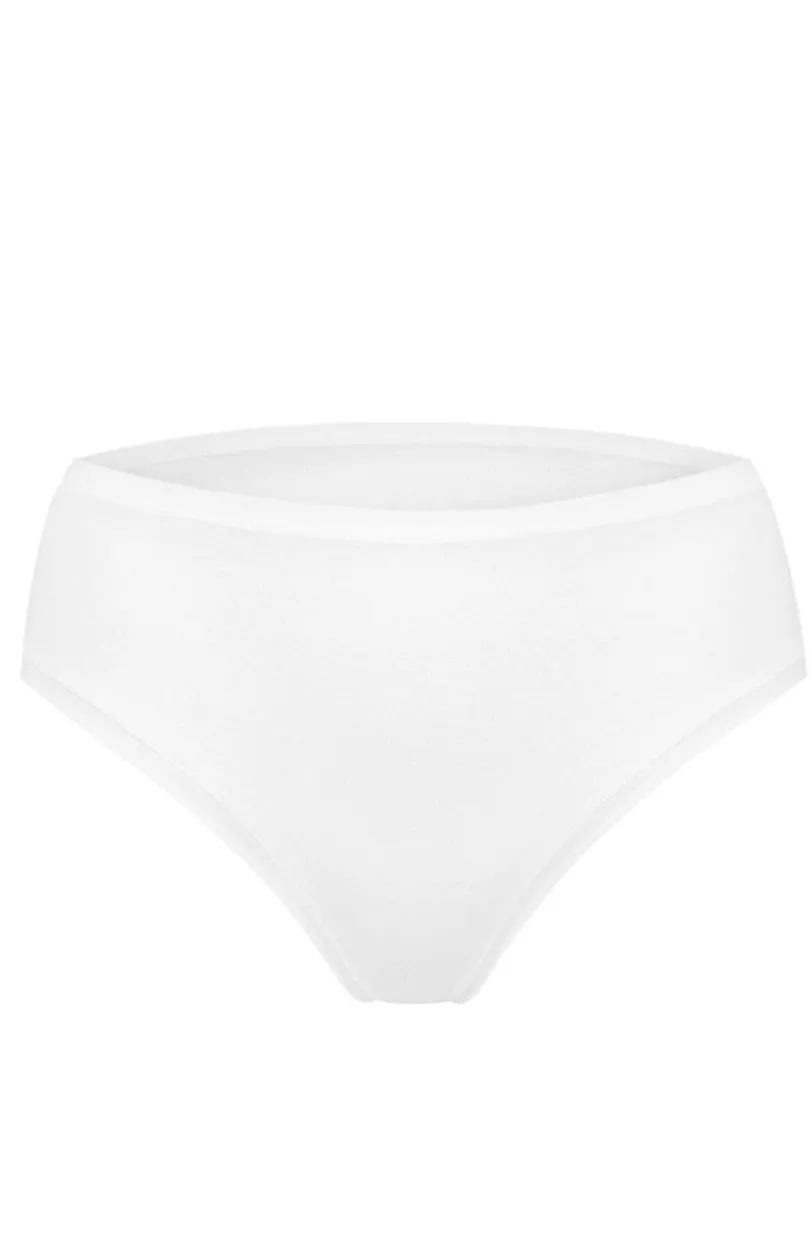 Damskie Sielei Figi, Stringi, Panty|Figi Bawełniane - Bawełniane figi dakie białe 1449 Natura Cotton