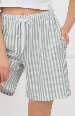 Damskie Italian Fashion Piżamy Damskie Krótkie|Bielizna Homewear - Bawełniane podenki dakie krótkie załwiowe Faro