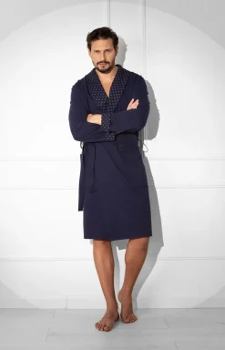 Męskie Italian Fashion Szlafroki Męskie - Bawełniany szafrok ęski Gerard