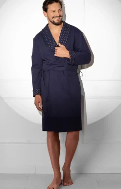 Męskie Italian Fashion Szlafroki Męskie - Bawełniany szafrok ęski Gerard