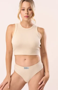 Babell Bielizna Homewear|Podkoszulki - Bawełniany top daki prążkowany 3002