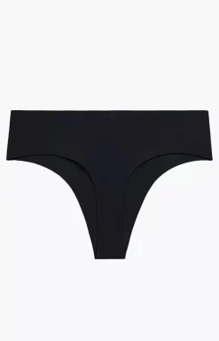 Damskie ATLANTIC Figi Brazylijskie|Figi Bezszwowe - Bezzwowe figi damkie brazyliany czarne L-002