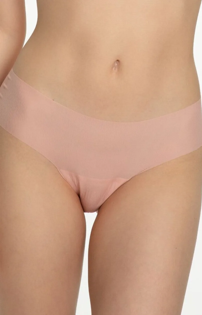 Damskie Julimex Figi Bezszwowe|Figi, Stringi, Panty - Bezszwowe figi damskie brzoskwiniowe Mousse Classic