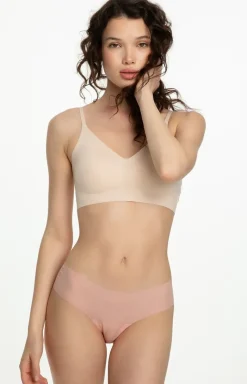 Damskie Julimex Figi Bezszwowe|Figi, Stringi, Panty - Bezszwowe figi damskie brzoskwiniowe Mousse Classic