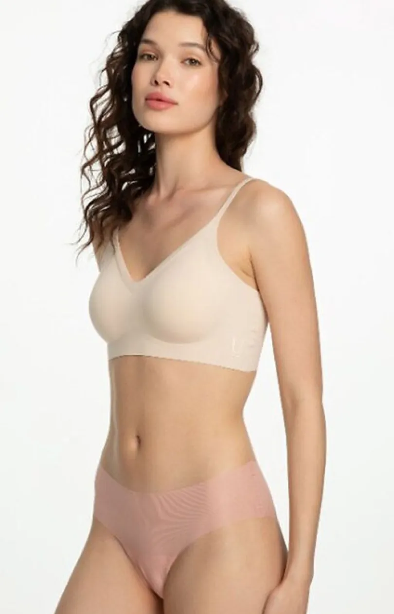 Damskie Julimex Figi Bezszwowe|Figi, Stringi, Panty - Bezszwowe figi damskie brzoskwiniowe Mousse Classic