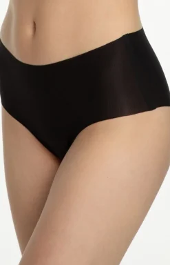 Damskie Julimex Majtki Z Wysokim Stanem|Figi Bezszwowe - Bezszwowe figi damskie czarne Mousse Maxi