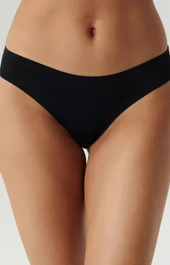 Bezszwowe figi damskie czarne Sport LS-001