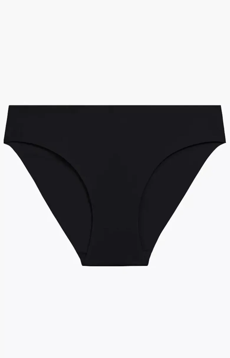 Bezszwowe figi damskie czarne Sport LS-001