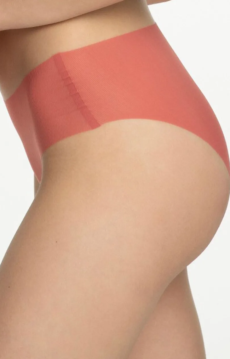 Damskie Julimex Figi Bezszwowe|Figi, Stringi, Panty - Bezszwowe figi damskie koralowe Mousse Classic