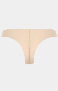 Damskie Pierre Cardin Figi Brazylijskie|Figi Bezszwowe - Bezszwowe majtki brazyliany beżowe Gloss
