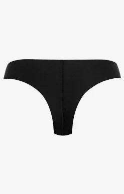 Damskie Pierre Cardin Figi Brazylijskie|Figi Bezszwowe - Bezzwowe majtki brazyliany czarne Glo