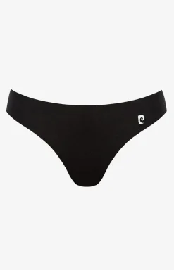 Damskie Pierre Cardin Figi Brazylijskie|Figi Bezszwowe - Bezzwowe majtki brazyliany czarne Glo