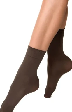 Bezuciskowe skarpetki damskie cappuccino Katrin 40 DEN