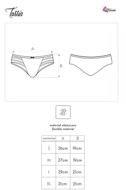 Damskie LivCo Corsetti Fashion Figi Damskie|Panty Damskie - Białe figi damkie Taia LC 6053