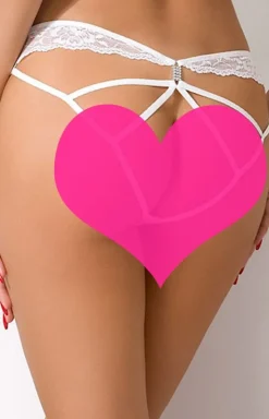 Białe otwarte figi damskie Lotte