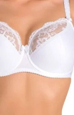 Biały biustonosz półusztywniany semi-soft Estel 204