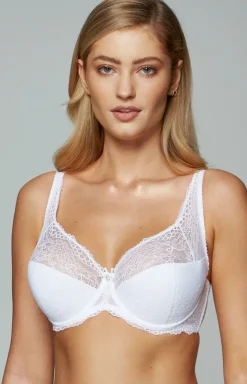 Gorteks Biustonosze Semi-Soft|Bielizna Ślubna - Biały biustonosz semi-soft półusztywniany Scarlet B3