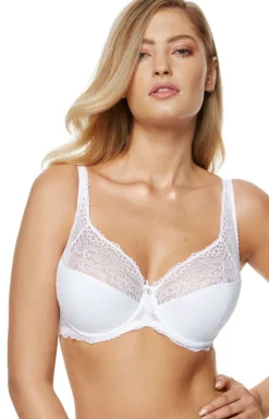 Gorteks Biustonosze Semi-Soft|Bielizna Ślubna - Biały biustonosz semi-soft półusztywniany Scarlet B3