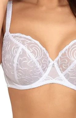 Biały koronkowy biustonosz soft miękki Desiree B555