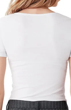 Biały t-shirt damski GD010