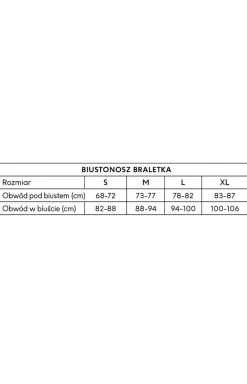 Biustonosz bezfiszbinowy cielisty 10059