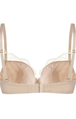 Biustonosz koronkowy push-up mocca Victoria BP37