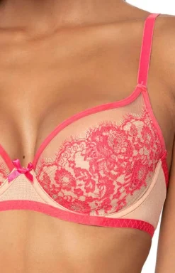 Biustonosz miękki soft beżowo-różowy Frances M-3804/2
