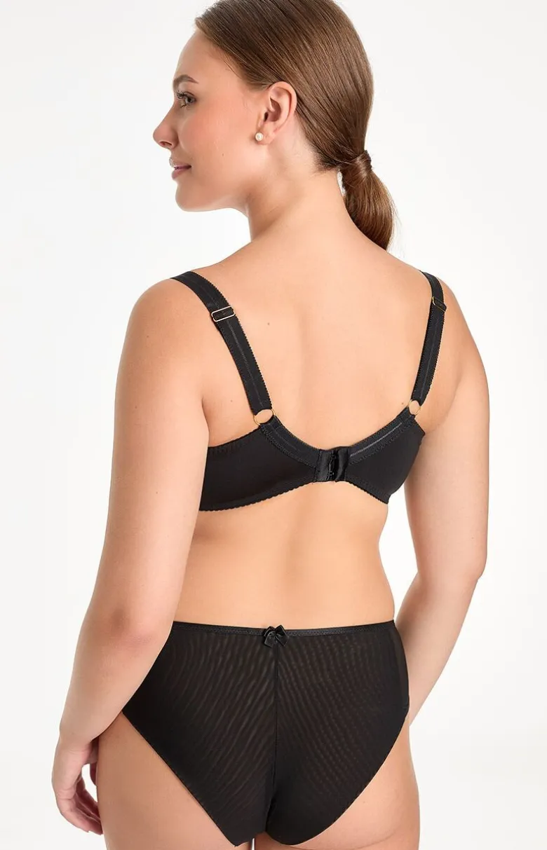 Biustonosz miękki soft czarny Rina B171