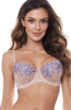 Biustonosz miękki soft koronkowy Mauve