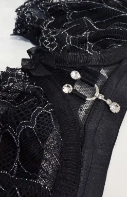 Biustonosz miękki soft koronkowy Black Amulet V-2841