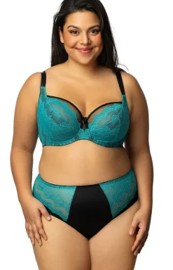 Biustonosz miękki soft morski laguna Ruby B-224