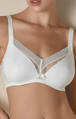Biustonosz miękki soft perłowy Roxana