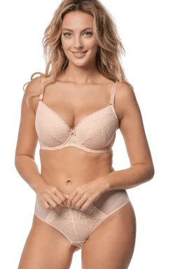 Biustonosz push-up beżowy Casilda II