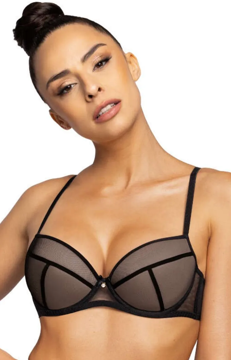 Biustonosz push-up czarny Aggie M-0193/11/1