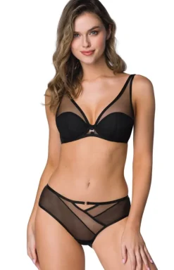 Biustonosz push-up czarny Esme M-3902/11