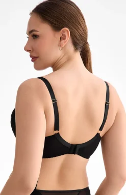 Biustonosz push-up czarny Fiora B214