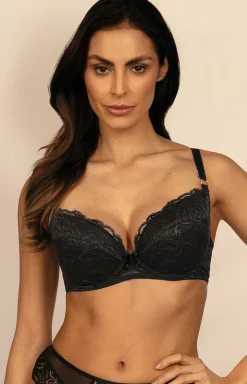 Biustonosz push-up czarny Marisa B214