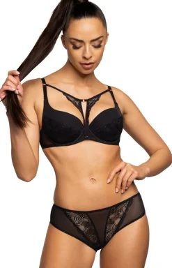 Biustonosz push-up czarny Melody M-3731/11