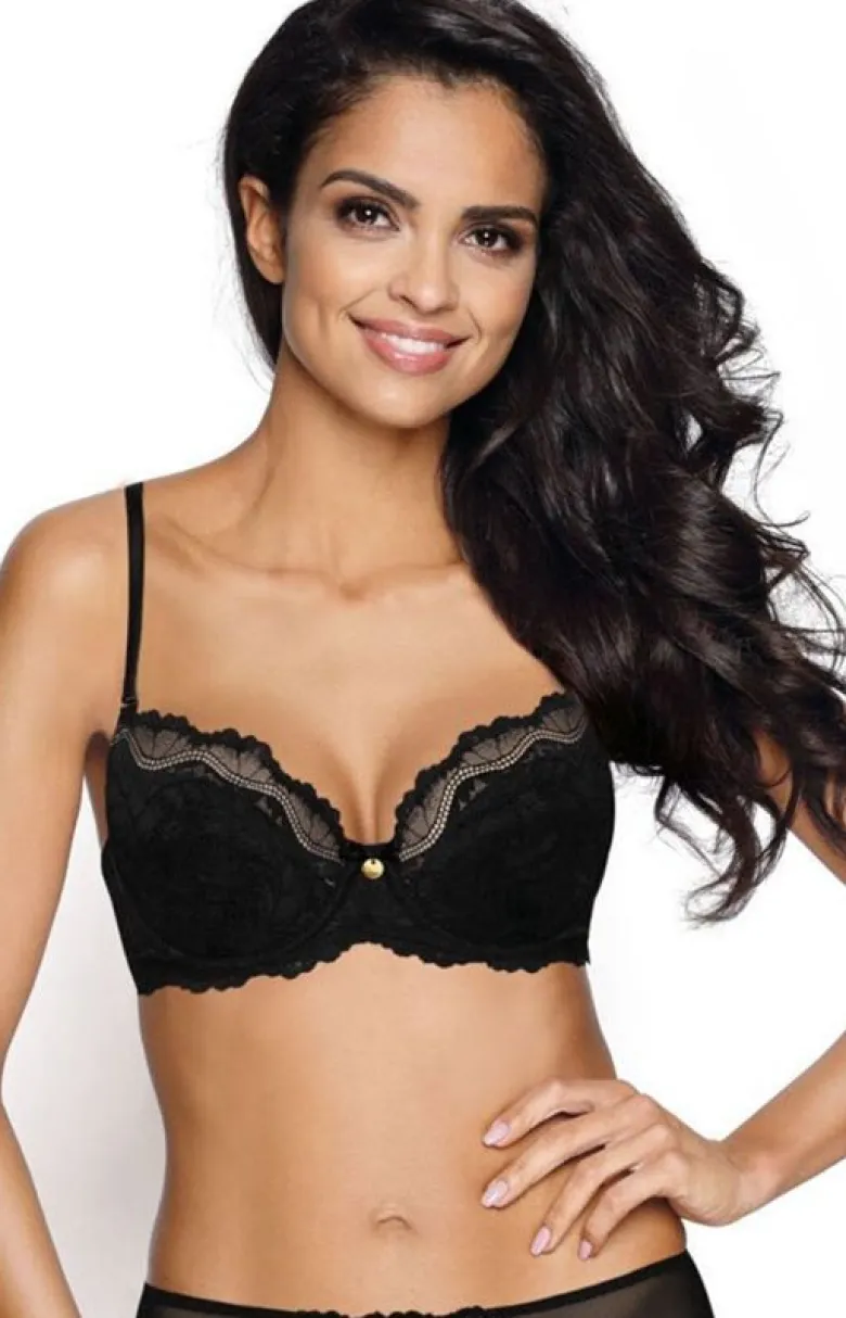 Biustonosz push-up czarny Olivia M-3108/11