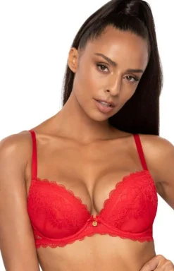 Biustonosz push-up czerwony Estelle M-0198/11/2