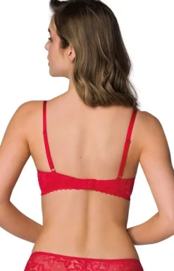 Biustonosz push-up czerwony Hannah M-0115/11/1