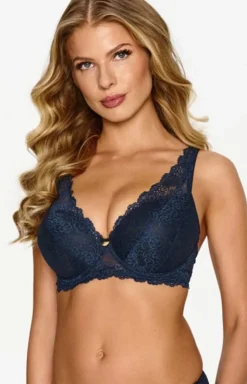 Biustonosz push-up granatowy 2618