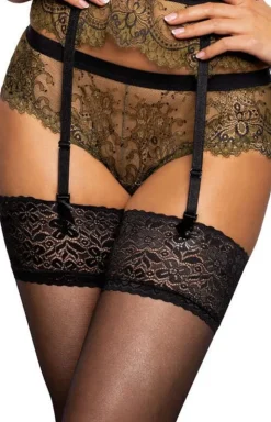 Biustonosz push-up khaki-czarny Chelsea M-3703/11