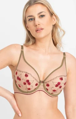 Samanta Biustonosze Push-Up - Biustonosz push-up z haftem Cheri A338