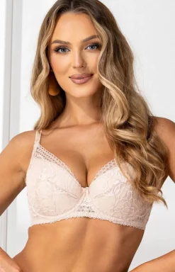 Dama Kier Biustonosz Koronkowy|Biustonosze - Biustonosz push-up z odpinanymi ramiączkami 2956 Emily L-129