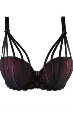 Biustonosz push-up z paseczkami V-10661