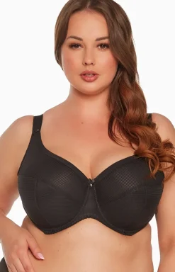 Biustonosz półusztywniany semi-soft czarny Sonia Maxi Art. 1058