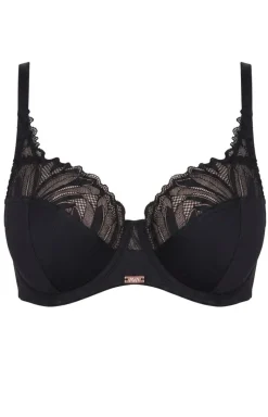 Biustonosz półusztywniany semi-soft czarny AV 2105